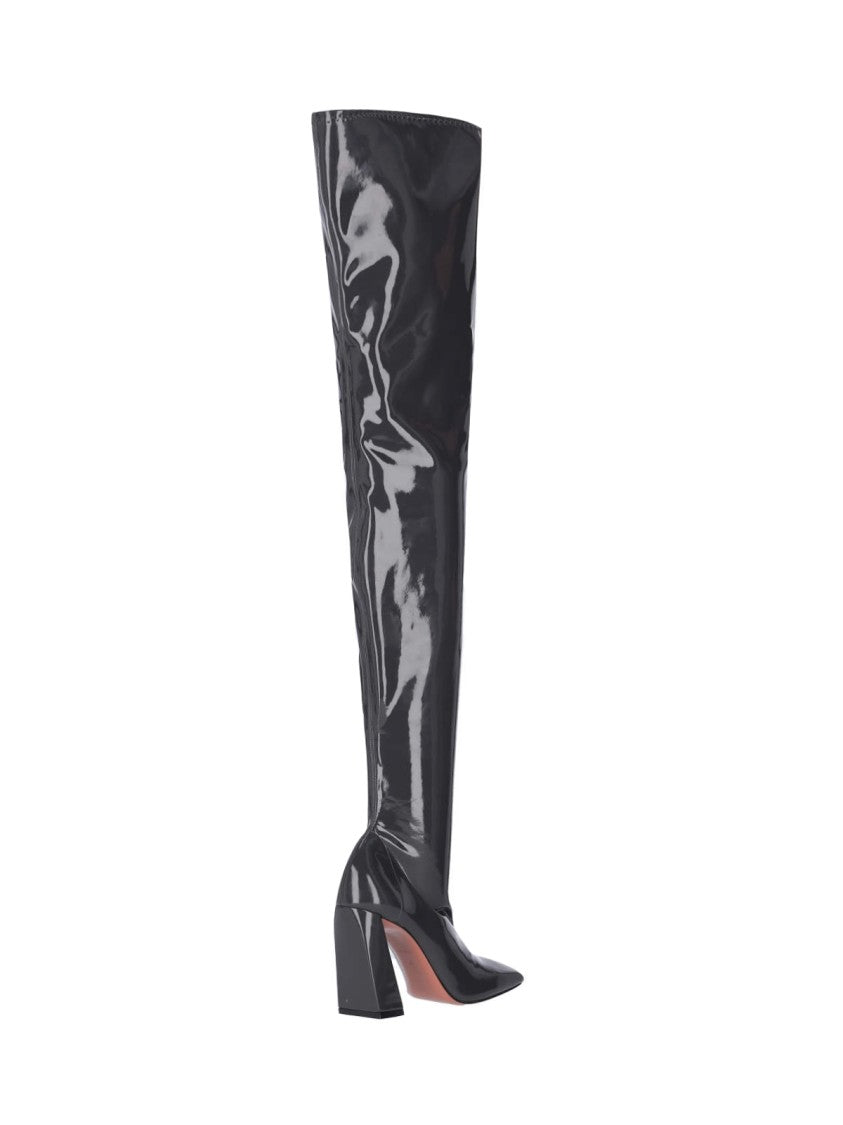 Amina Muaddi "Marine" High Boots