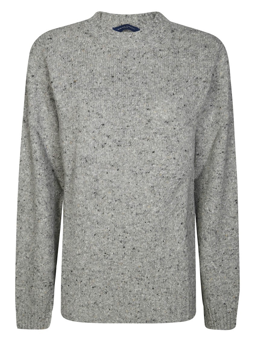 Daniele Fiesoli Knitted Sweater With Classic Crew Neckline And Ribbed Details