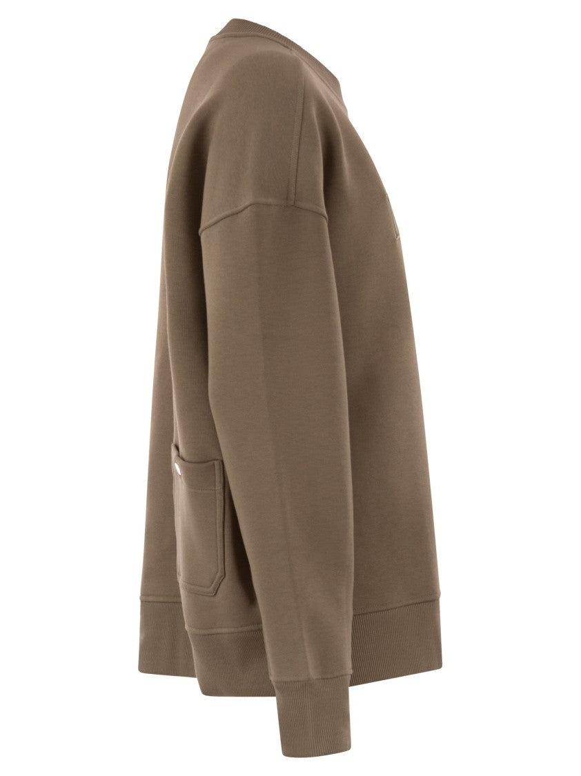 Max Mara Monza - Cotton Sweatshirt With Logo