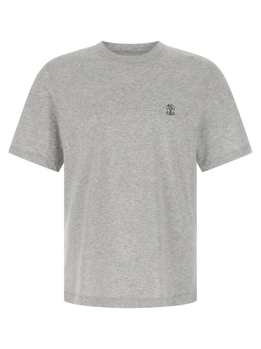 Brunello Cucinelli Logo Print T-Shirt