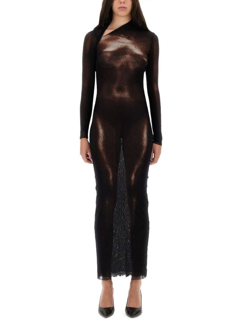 Jean Paul Gaultier "Body Dust" Print Dress