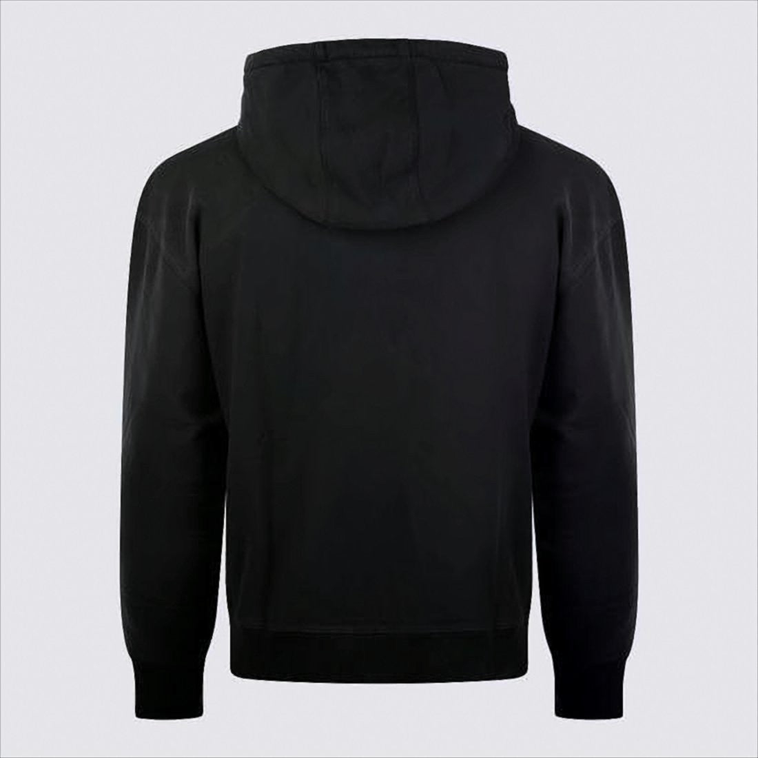 Maison Kitsuné Minimalist Black Hoodie With Embroidered Fox Head