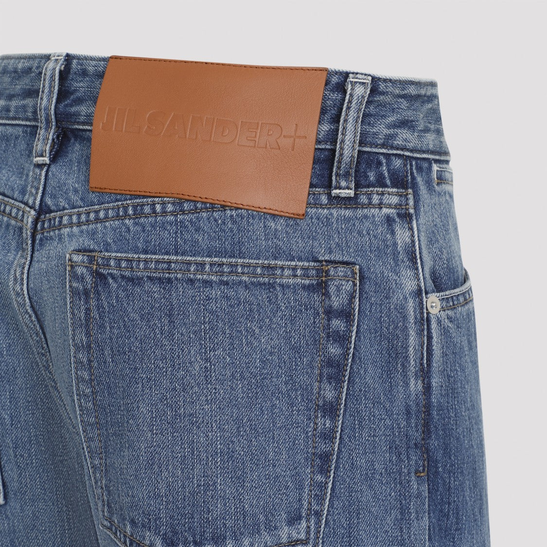 Jil Sander Canard Blue Cotton Trouser 18 Denim Jeans