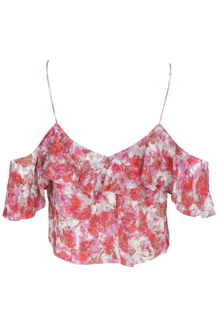 Iro Red Multicolor Top