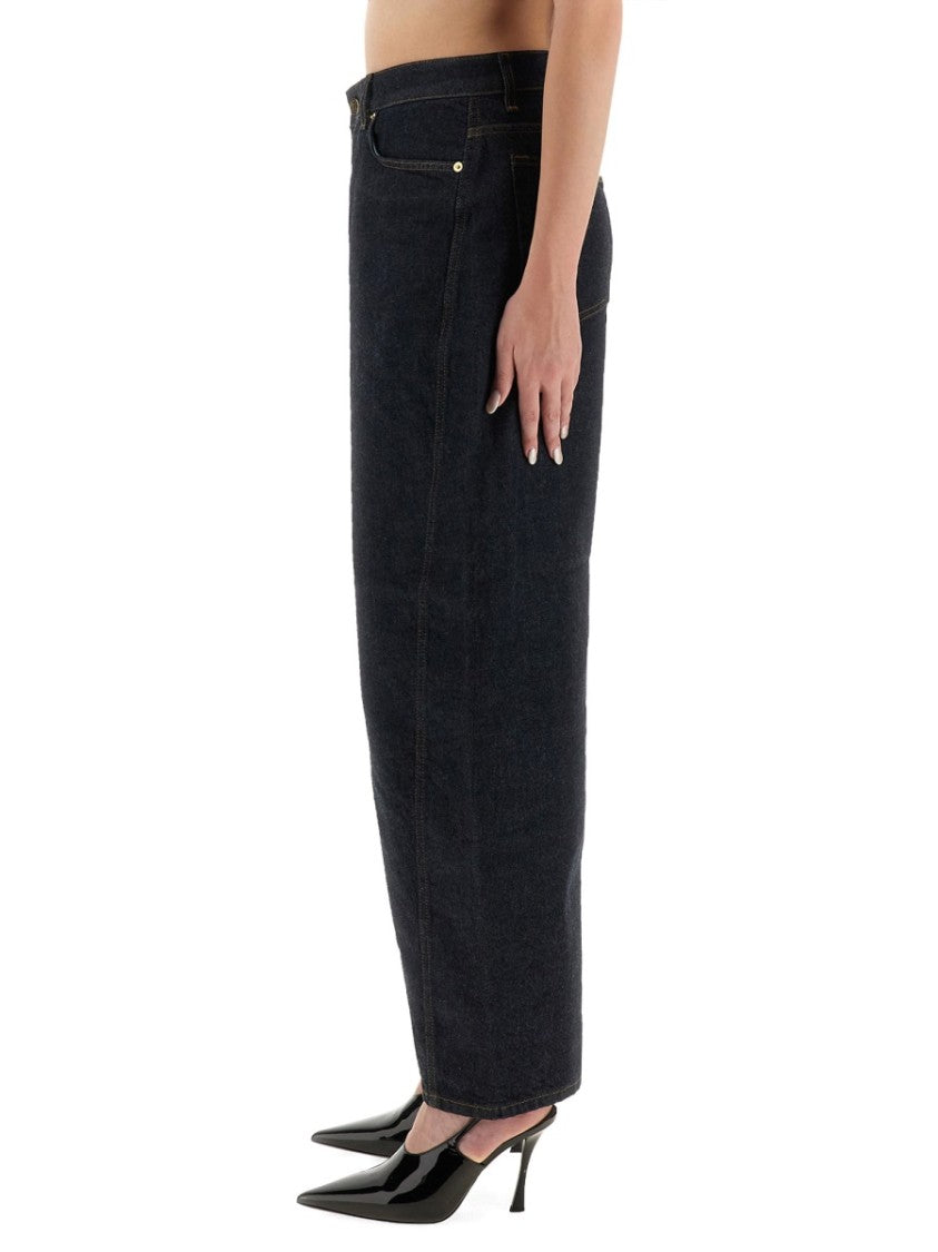Givenchy Balloon-Fit Denim Jeans With Classic Texture