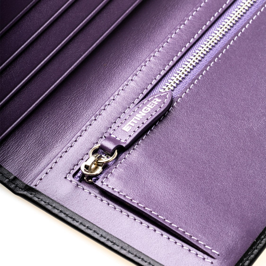Ettinger Leather Wallet With Zippered Coin Pocket