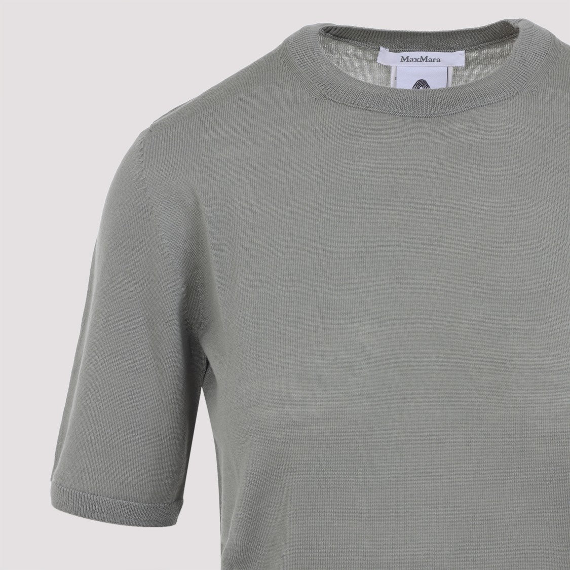 Max Mara Relaxed Fit Virgin Wool Sweater With Classic Round Neckline