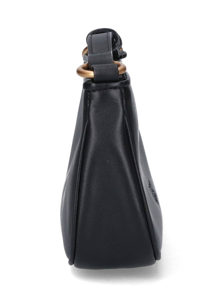 Pinko Rectangular Black Bag With Gold-Tone Hardware