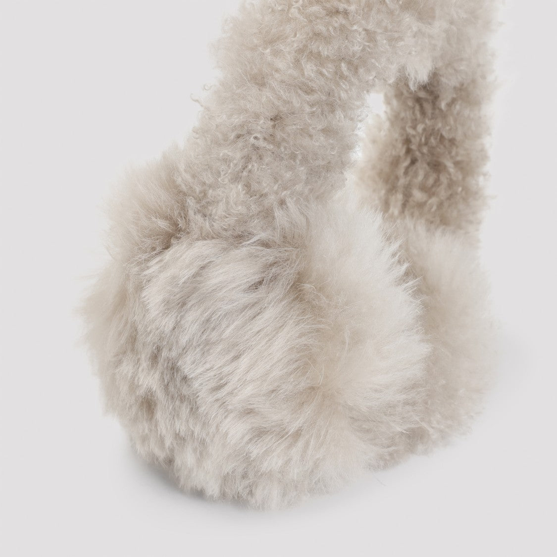 Yves Salomon Beige Lamb Earmuffs