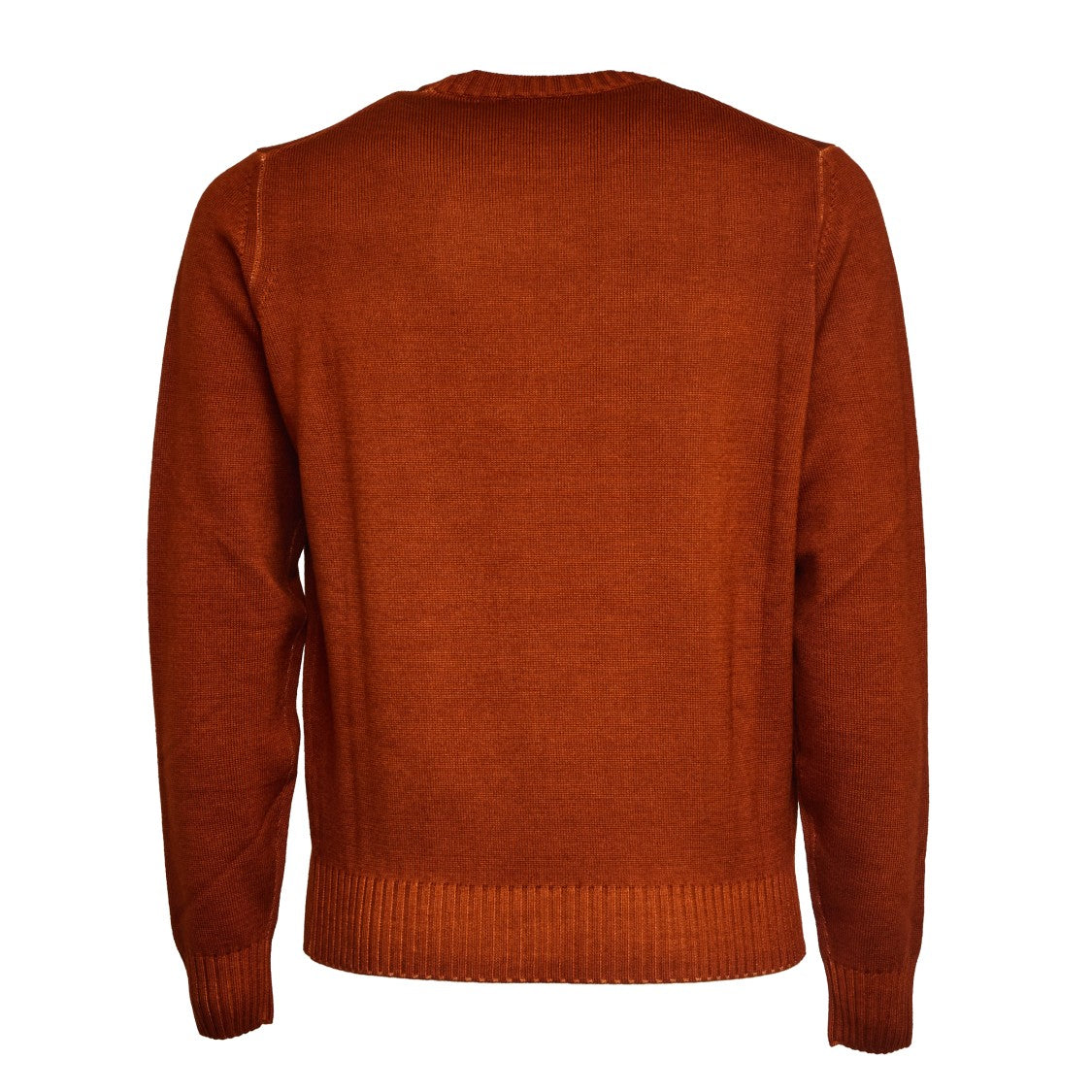 Filippo De Laurentiis Washed Merino Wool Sweater With Ribbed Accents