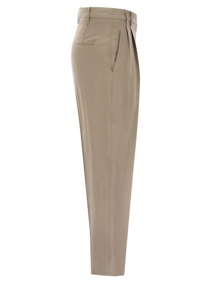 Brunello Cucinelli Slouchy Trousers In Viscose