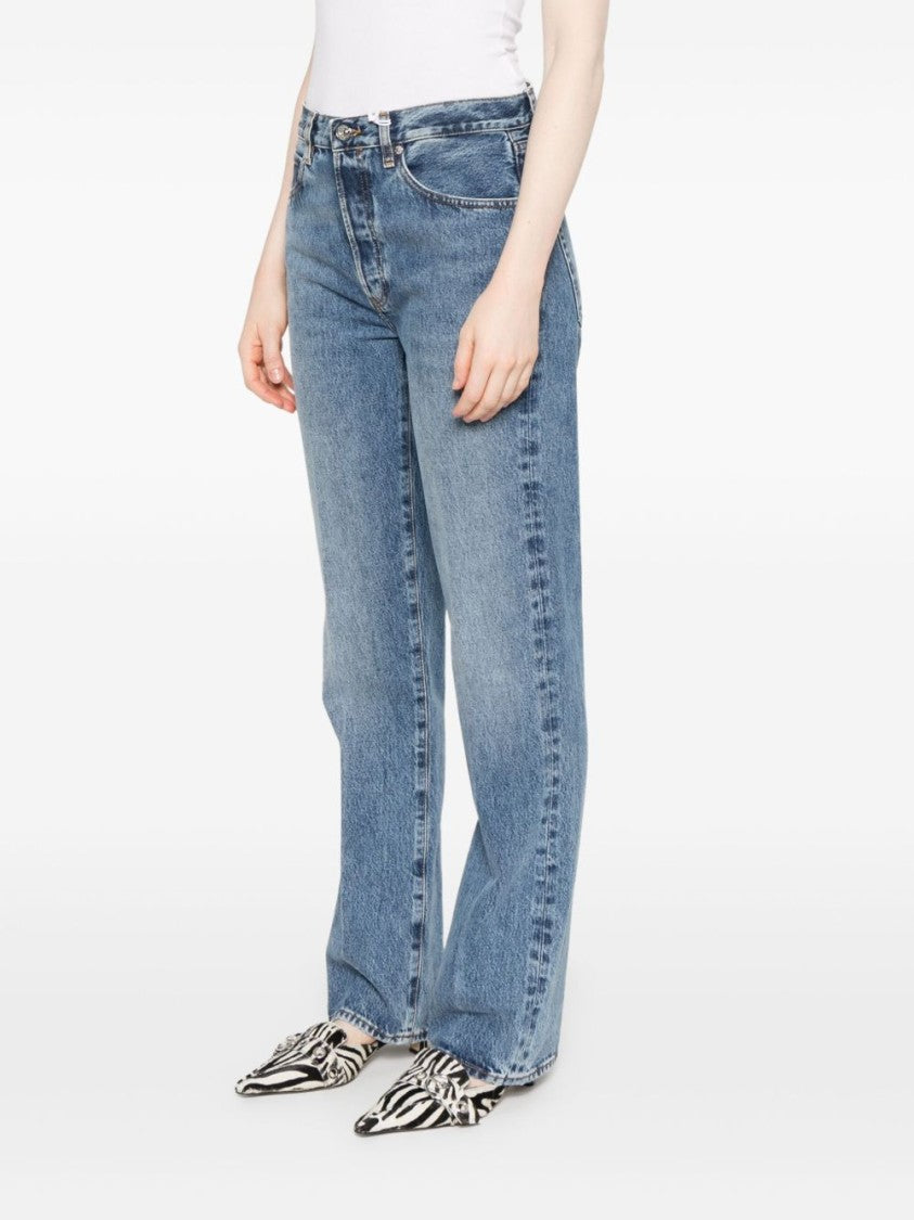 Frame Blue Wash The Vertical Jeans
