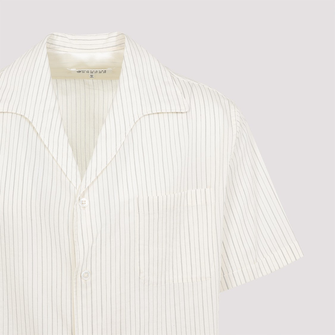 Maison Margiela Ecru Cotton And Silk Shirt