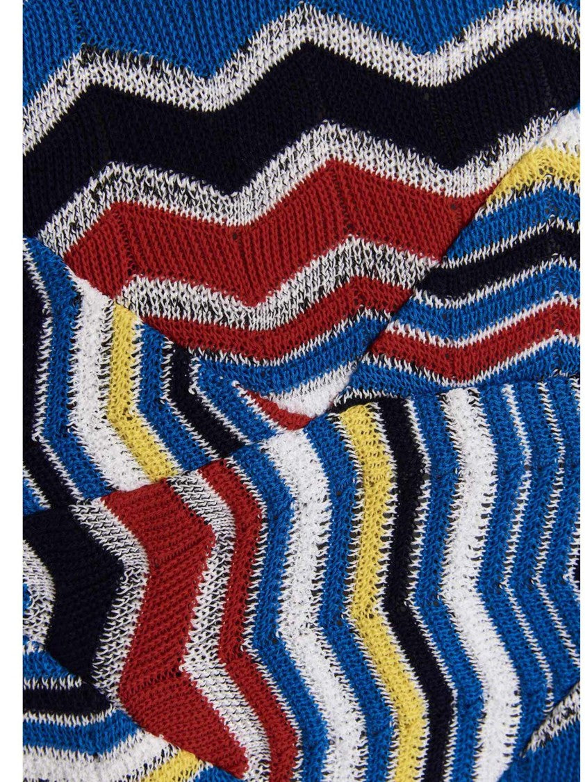 Missoni Zigzag Patterned Cotton Cardigan