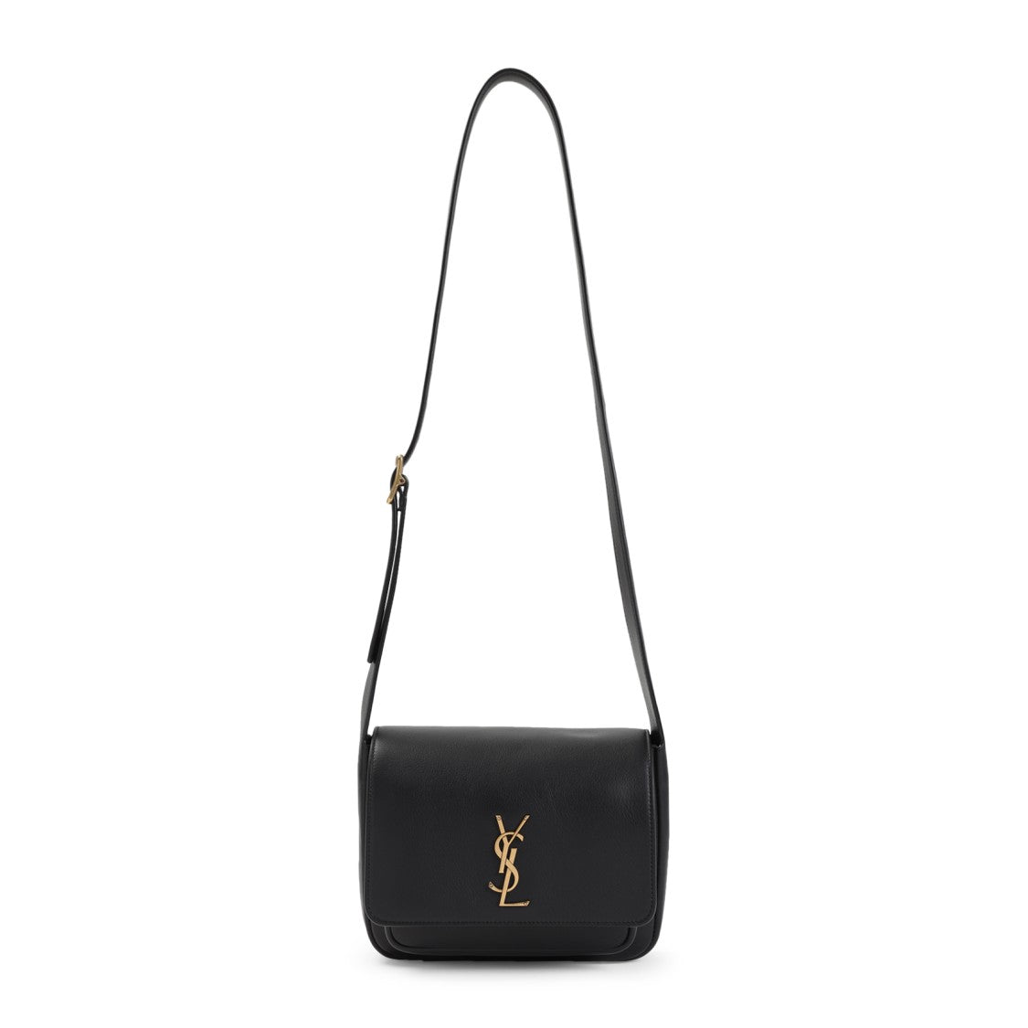 Saint Laurent Black Nappa Leather Ysl New Niki Shoulder Bag