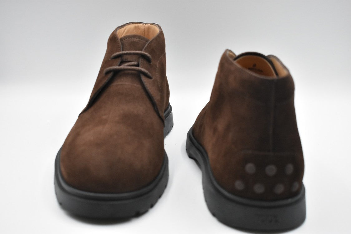 Tod's Laced Boots With Suede Finish