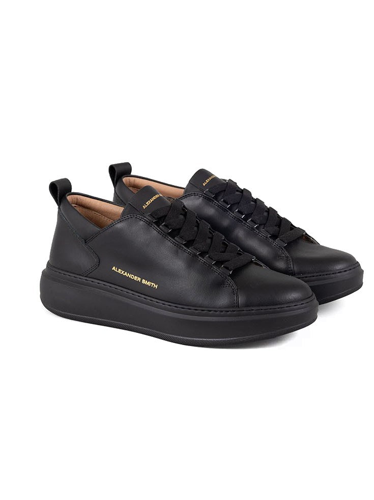 Alexander Smith Black Trainers With Cushioned Sole