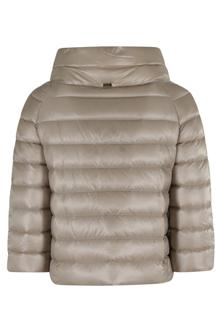 Herno Short Puffer Jacket With High Collar