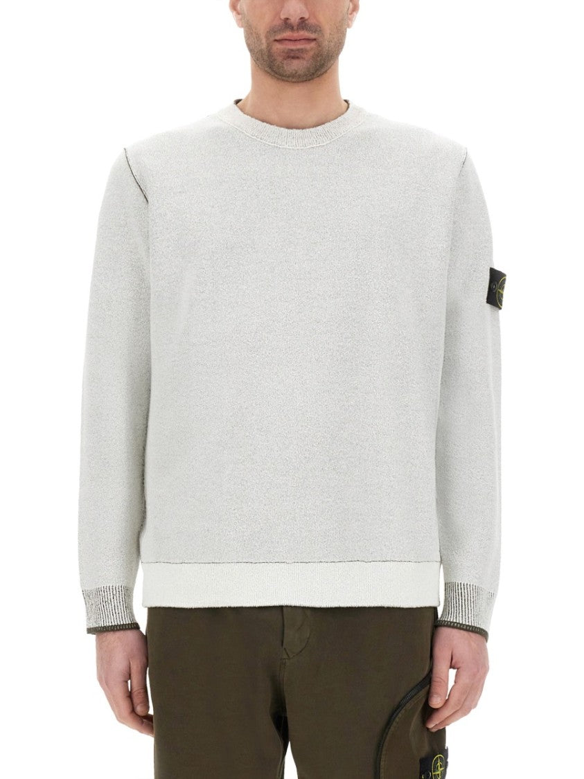 Stone Island Jersey With Logo Patch