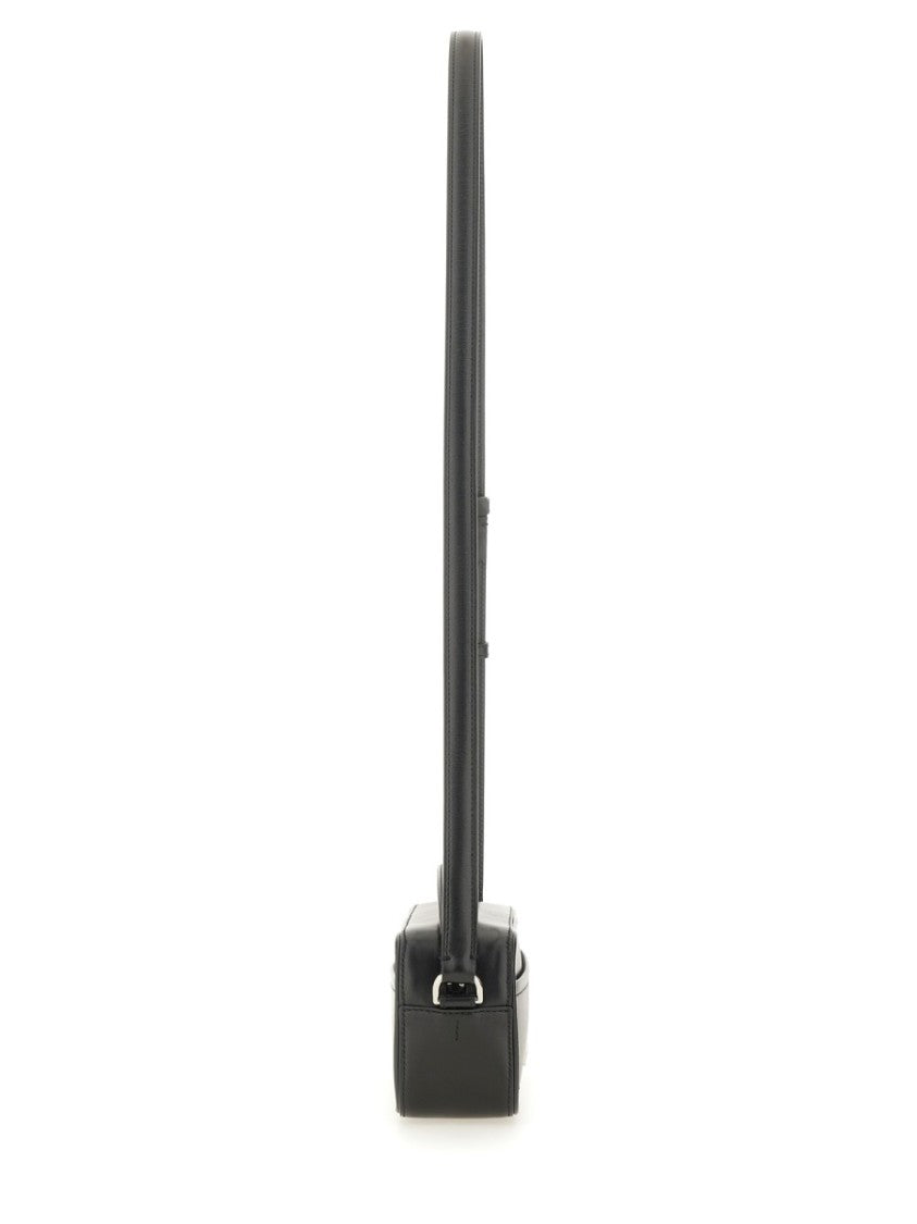 Jacquemus Dpp Black Leather Crossbody Bag