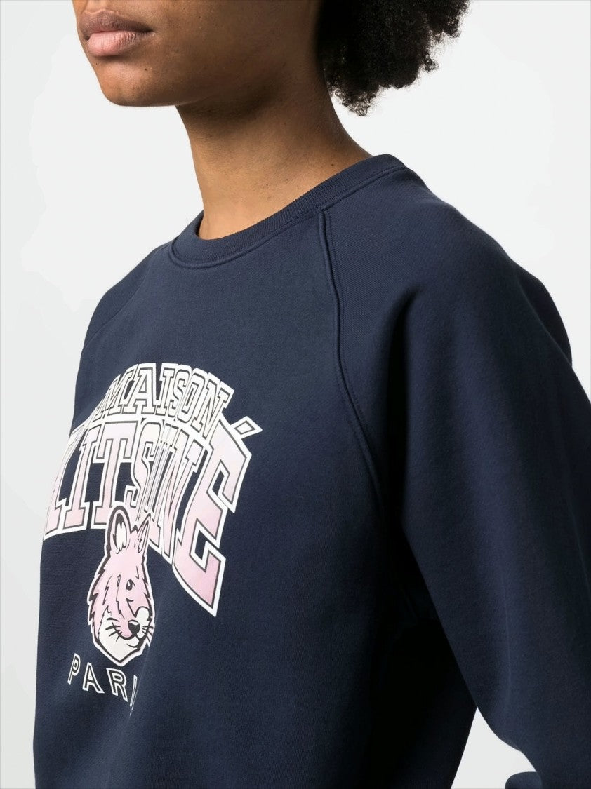 Maison Kitsuné Classic Crew Neck Fox Graphic Sweatshirt