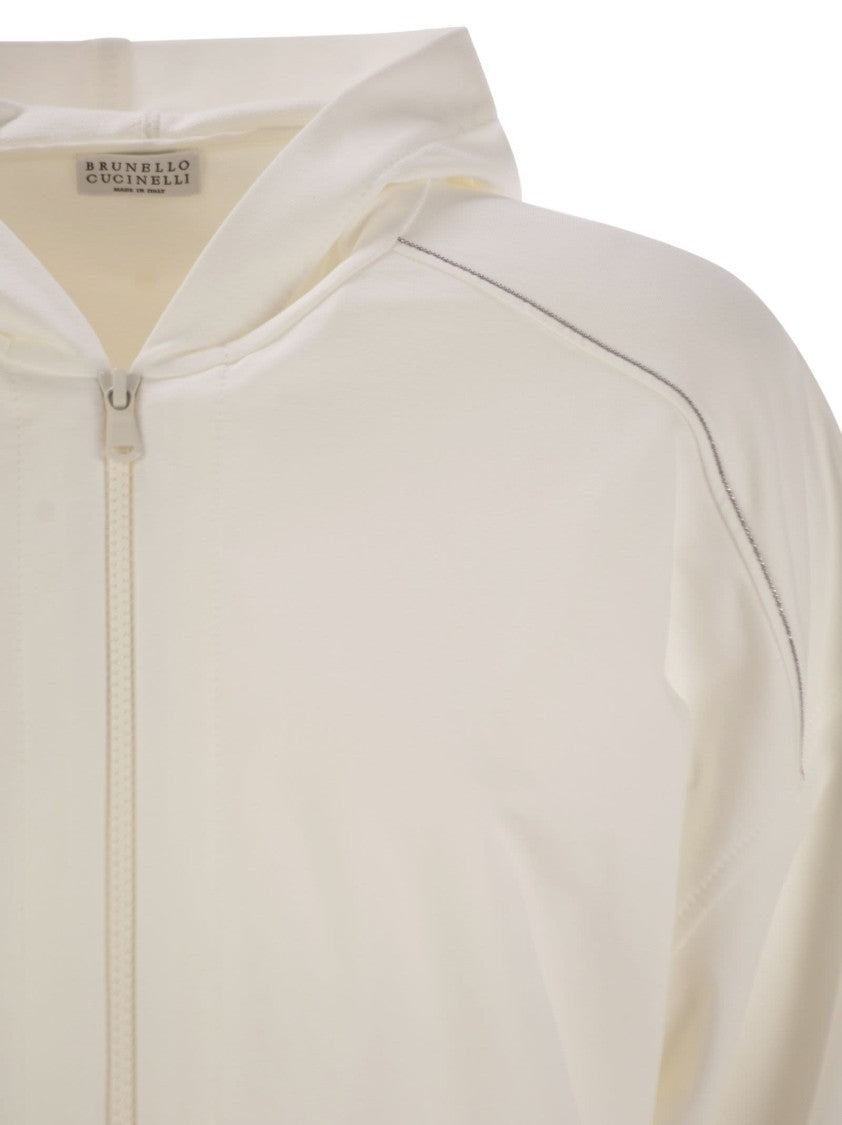Brunello Cucinelli Lightweight Stretch Cotton Fleece Topwear
