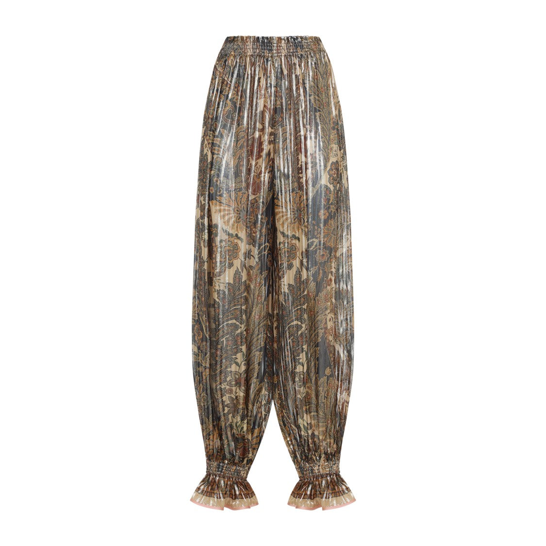 Valentino Beige Silk Pants