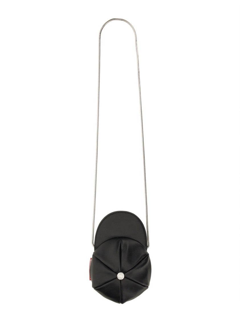 Moschino Pleated Mini Bag With Adjustable Chain Strap