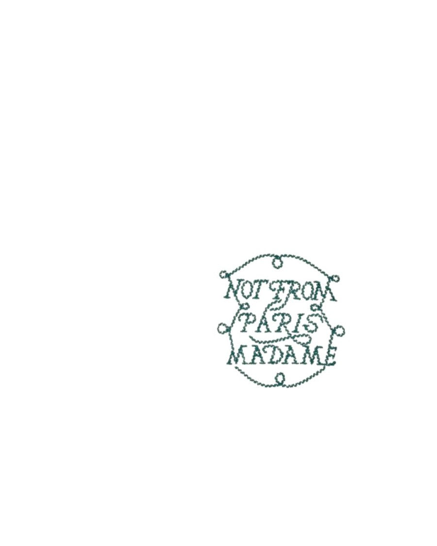 Drôle De Monsieur Embroidered Slogan T-Shirt With Relaxed Fit