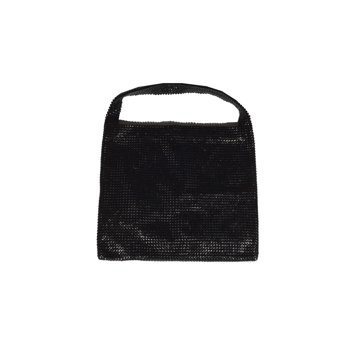 Rabanne Metallic Mesh Shoulder Bag With Embossed Logo