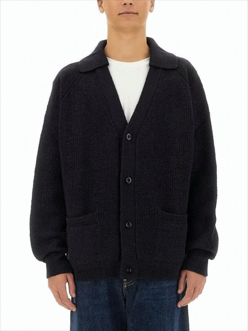 Margaret Howell Relaxed Fit Knitted Cardigan With Button-Down Front