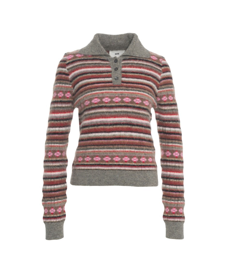 Solotre Polo Collar Sweater