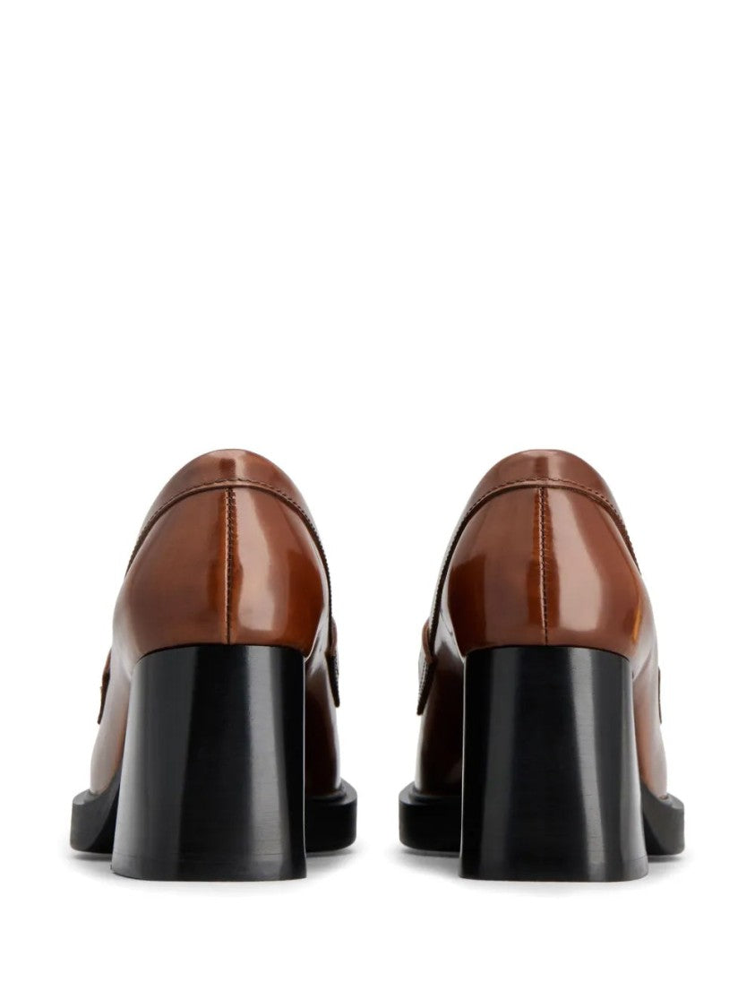 Tod's Brown Cow Leather Loafers