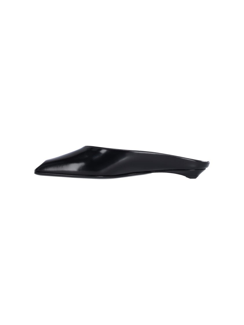 Prada Logo Sabot – Black