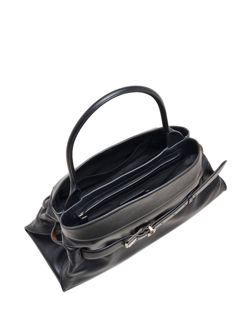 Marc Jacobs Structured Calf Leather Shoulder Bag
