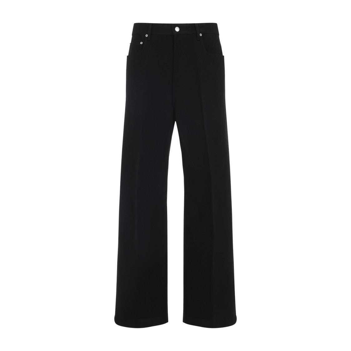 Rick Owens Wide-Leg Pants With Classic Five-Pocket Design And High Waist
