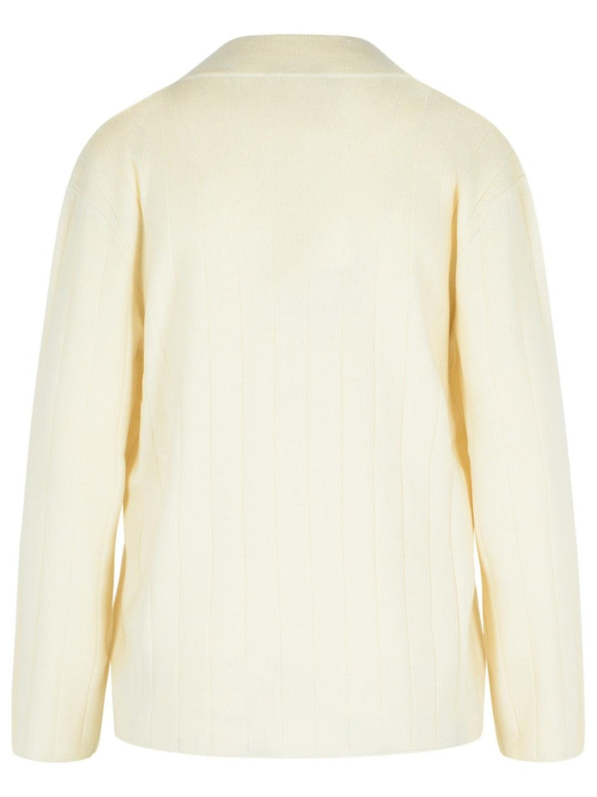 Max Mara Arten' White Cashmere Yarn Sweater