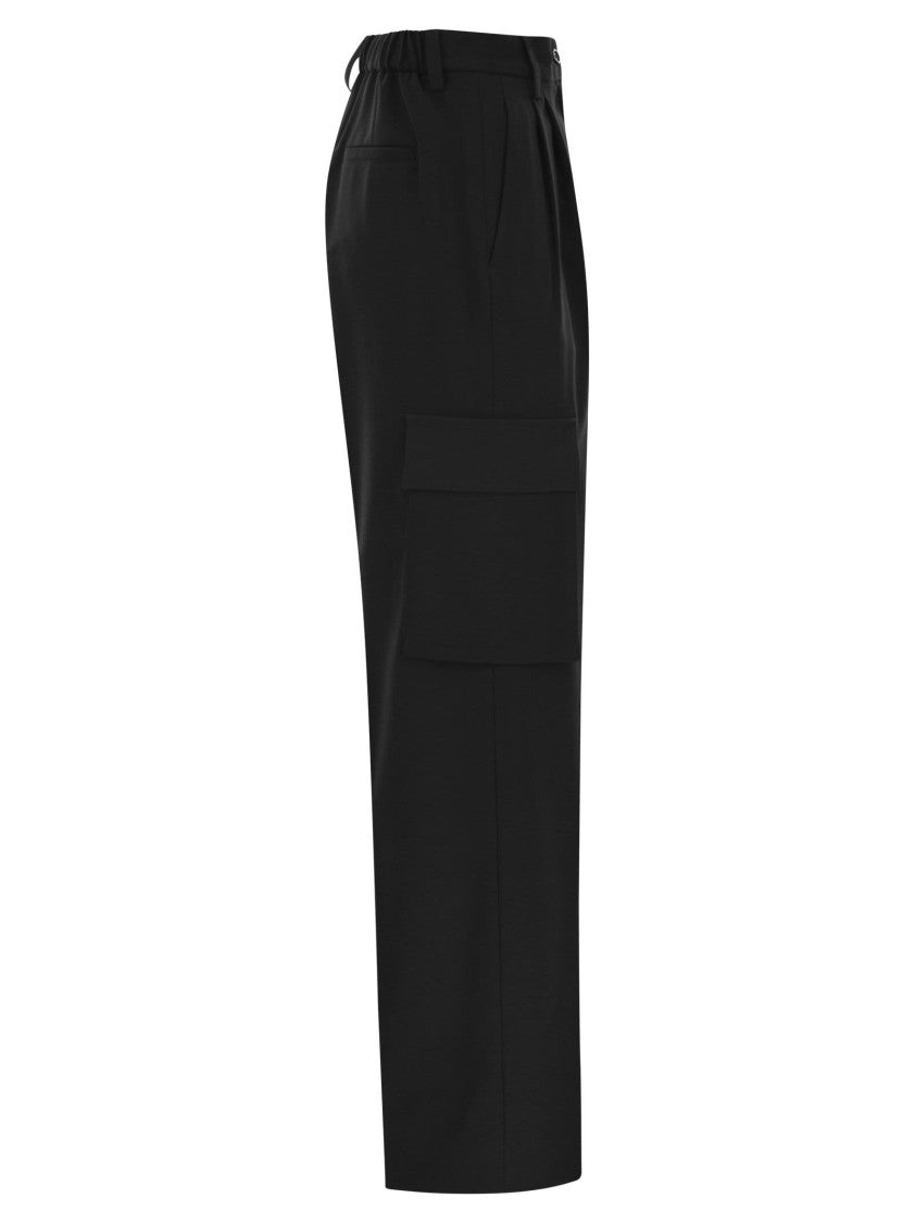 Herno Soft Wool Cargo Pants