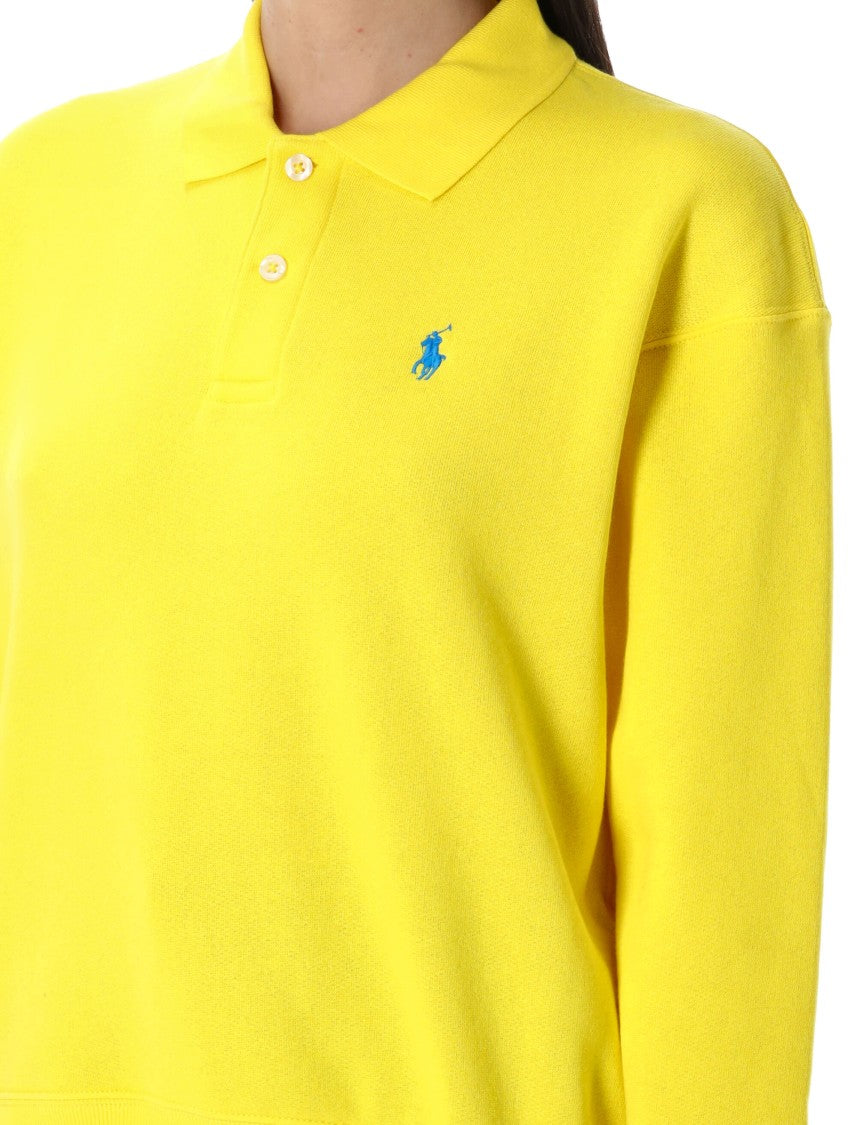 Polo Ralph Lauren Bright Yellow Long-Sleeve Polo Sweatshirt