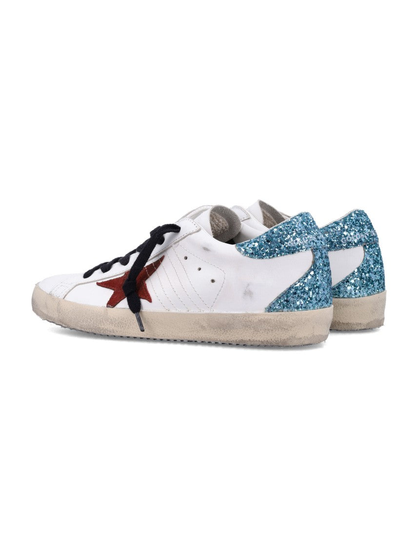 Golden Goose Superstar White Leather Distressed Low-Top Sneakers