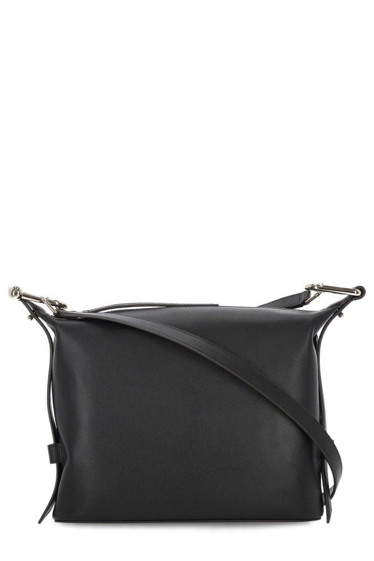 Furla Rectangular Black Handbag With Adjustable Strap