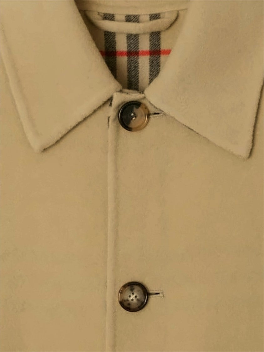 Burberry Mid-Length Brown Wool Coat