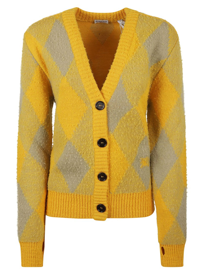 Burberry Argyle Patterned Wool Sweater