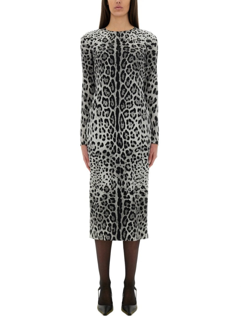 Dolce & Gabbana Charmeuse Sheath Longuette Dress