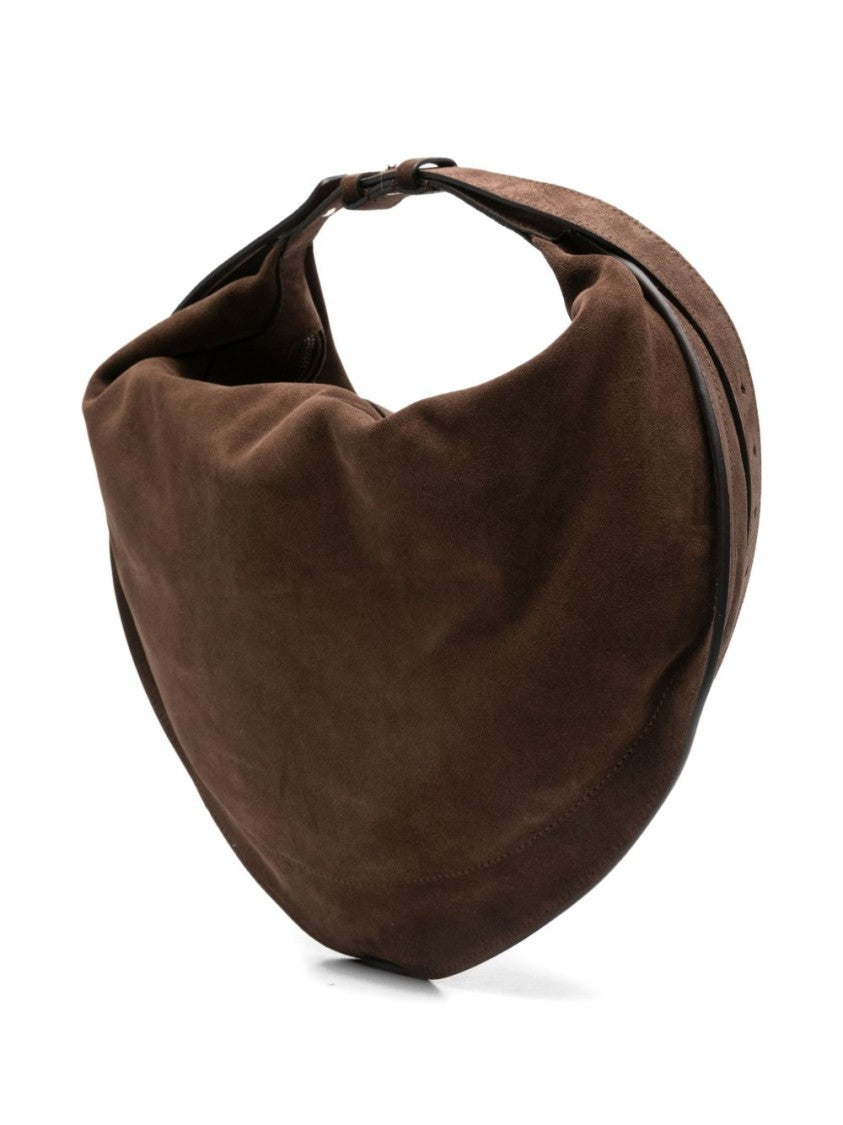Federico Cina Crescent-Shaped Shoulder Bag Crafted
