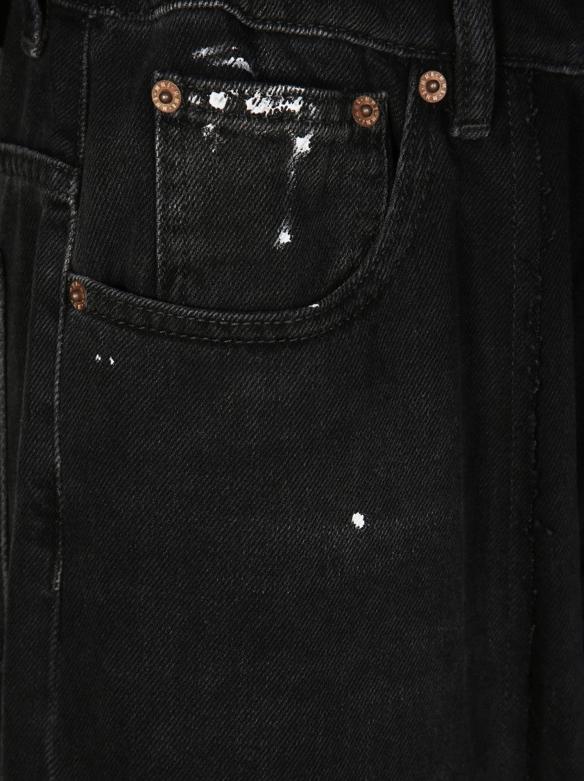 Mm6 By Maison Margiela Straight-Leg Five-Pocket Jeans With Timeless Design