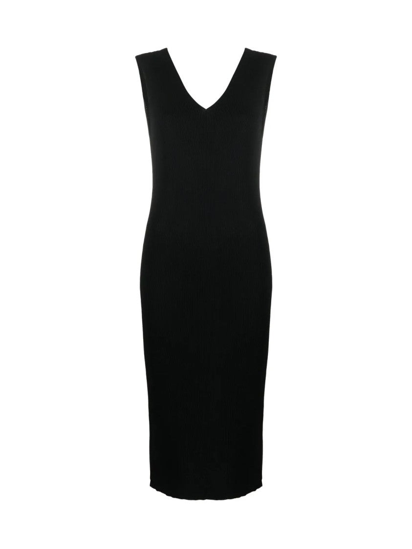 Moncler Knit Logo Midi Dress