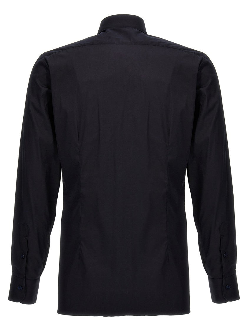 Barba Cotton Blend Poplin Shirt