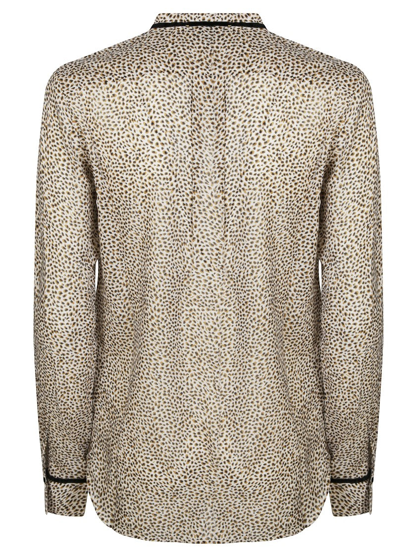 Forte Forte Delicate Voile Blouse With Leopard Print