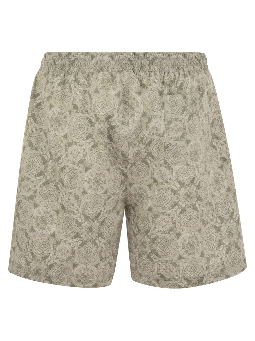 Brunello Cucinelli Beach Swimsuit With Paisley Design
